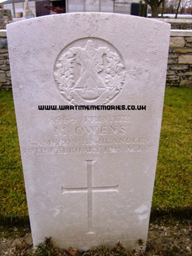Martin Owens Headstone 